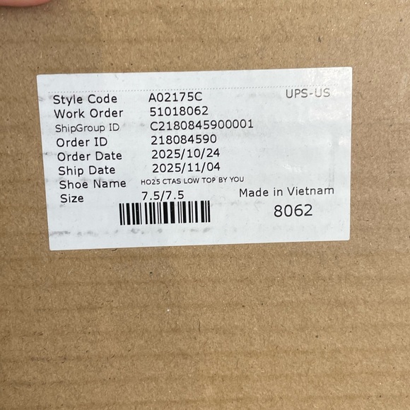 NWT Custom Converse Chuck Taylor Leopard Print Low Top Sneakers, W/9.5 M/7.5 - Picture 9 of 9